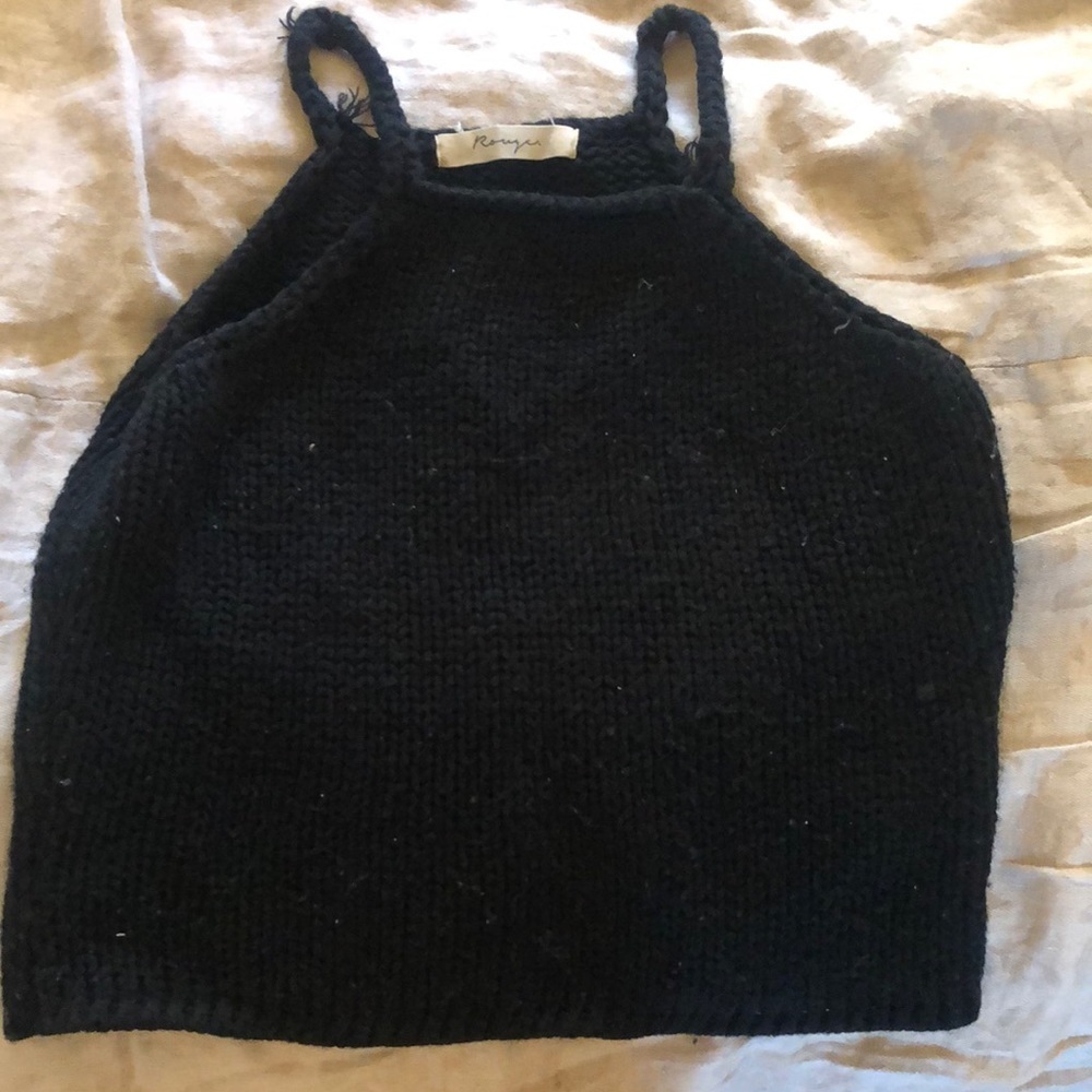 ROUGE black knit tank